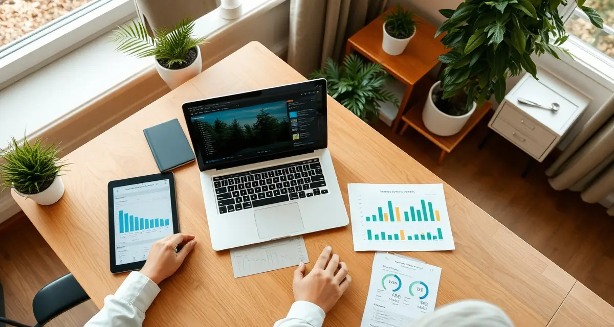 Budget-friendly tree service software comparison for small crews Tree service manager comparing affordable software options on laptop with cost analysis dashboard visible for budget-friendly crew management solutions