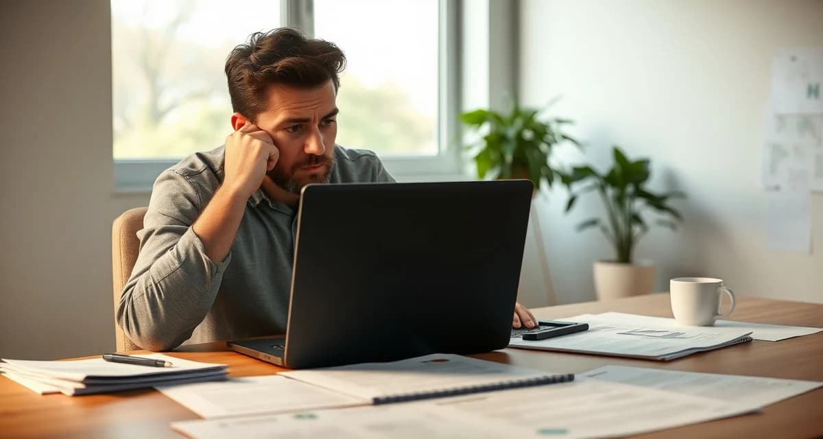 Why tree companies lose bids with proposal software Tree service business owner frustrated reviewing failed Arborgold proposal software on computer screen with lost bid documents