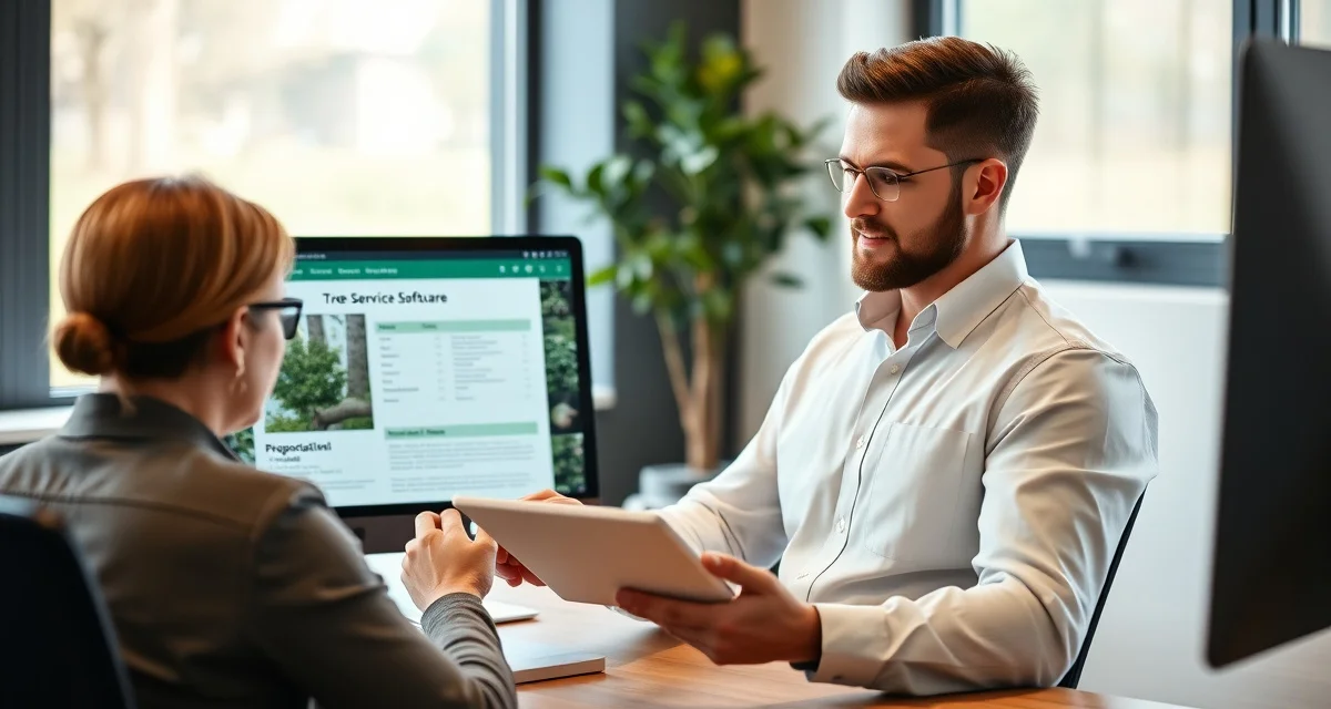 Tree service software quoting review interface Comparison of Arborgold quoting features for tree service businesses showing proposal formats and pricing tools