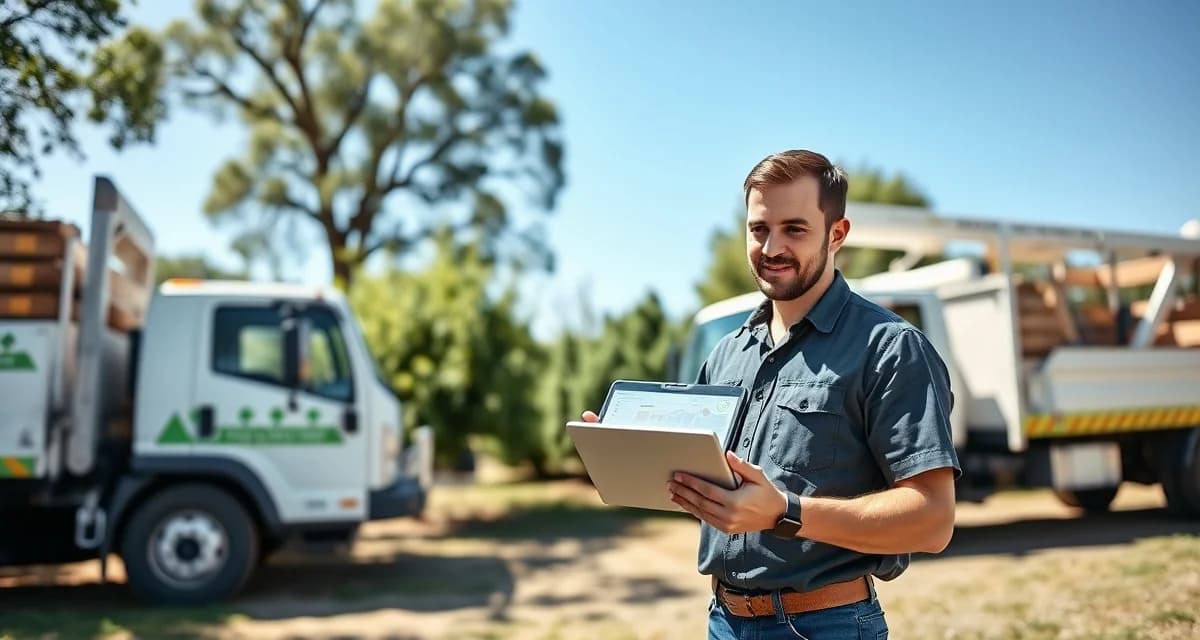 Arborgold software for 2-truck tree service scaling Tree service business owner comparing Arborgold software for managing two-truck arboriculture company operations and crew dispatch