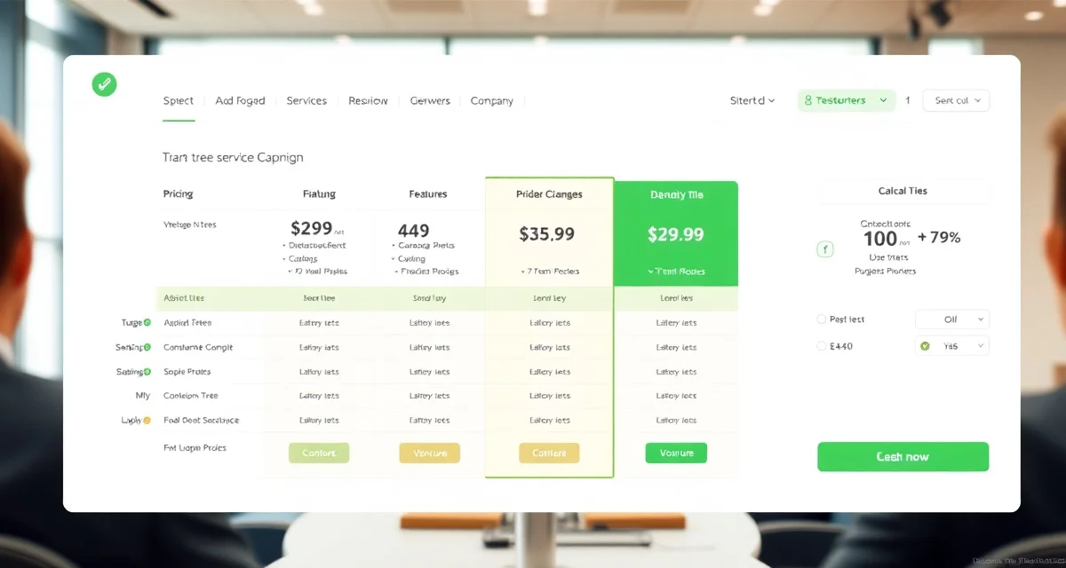 Tree service software pricing comparison Jobber pricing breakdown for tree service companies showing monthly costs from $49 to $249 plus additional tool expenses