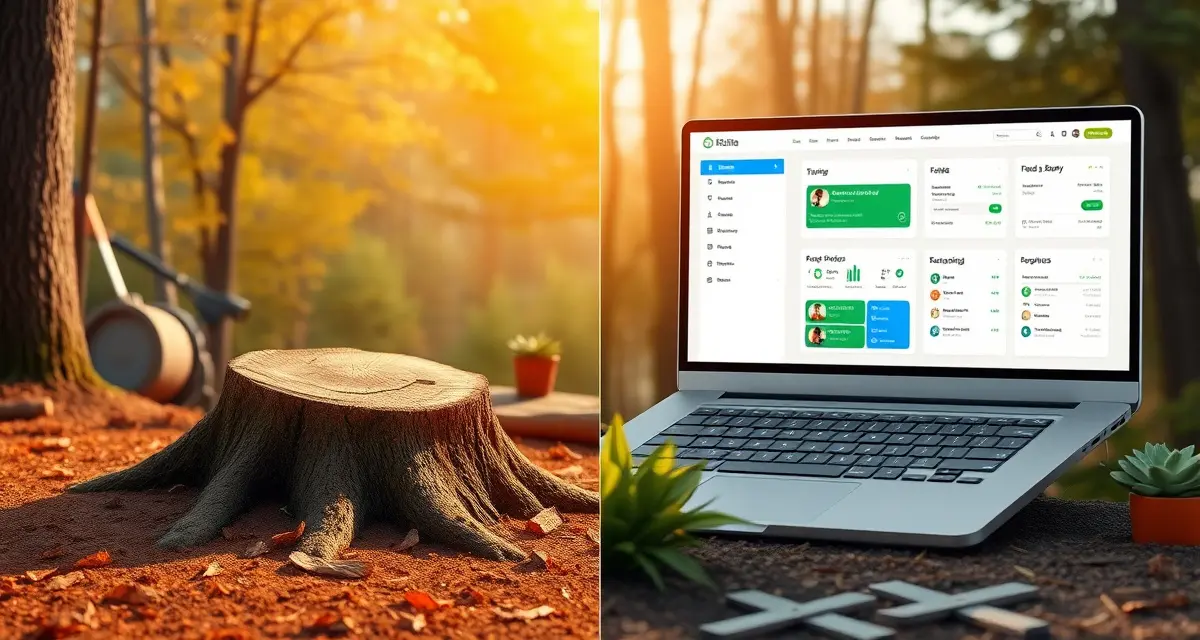 Jobber platform features for stump removal service businesses Comparison of Jobber field service software capabilities for stump grinding business management and operations