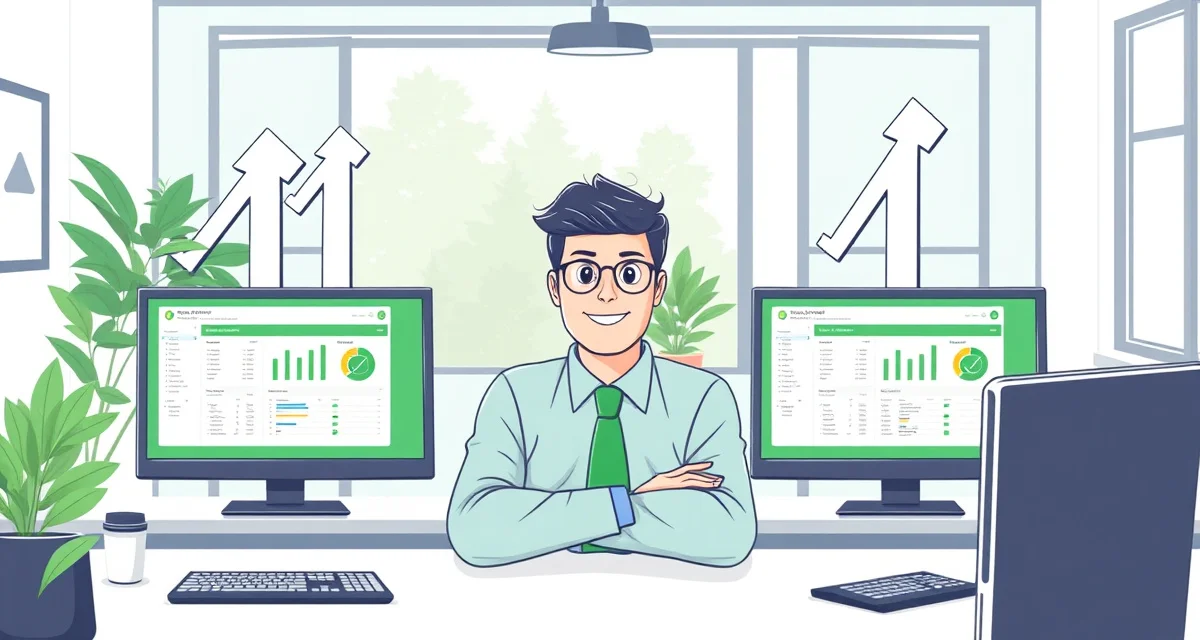 Software migration process visualization for tree companies Tree service business migration from Jobber to StumpIQ software with data transfer workflow illustration