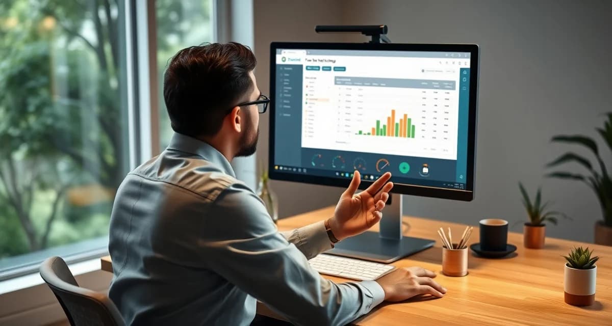 QuickBooks Field Service review for tree service companies Tree service business owner reviewing QuickBooks Field Service accounting software for field service management on laptop