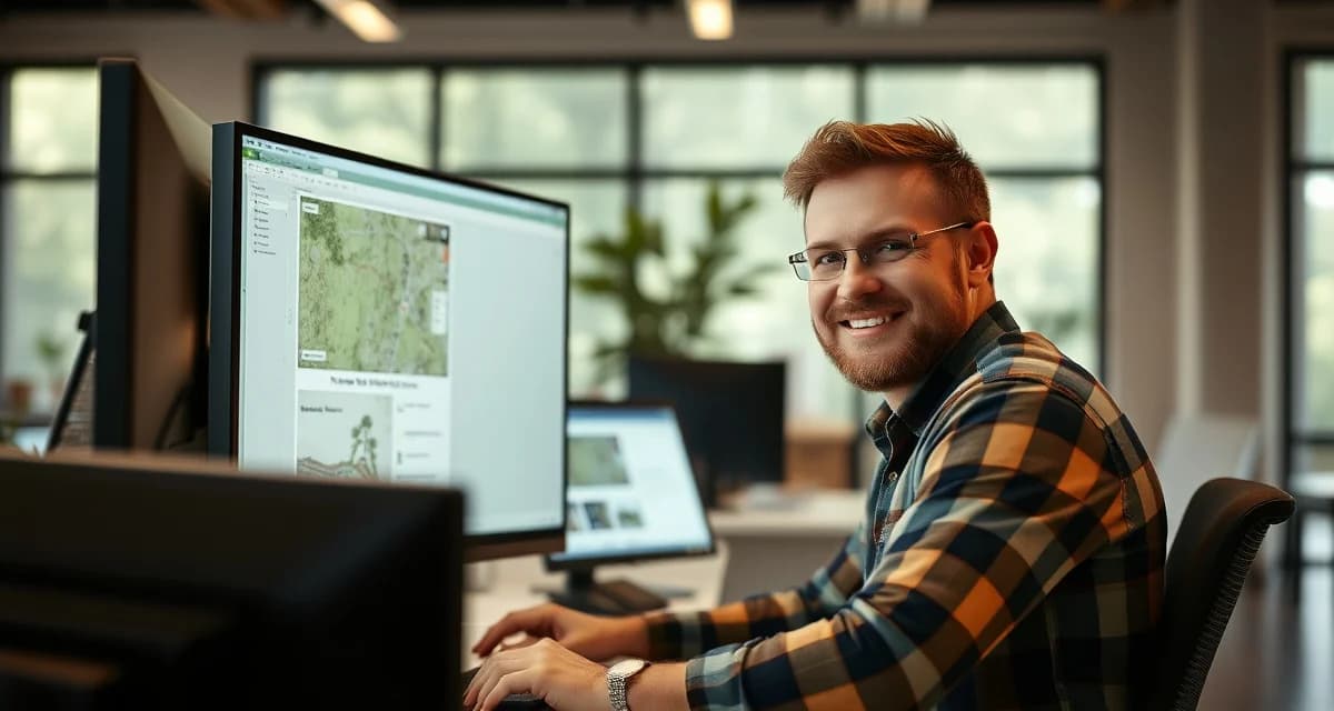 Service Autopilot support review for tree companies Tree service manager using Service Autopilot software on computer for customer support and dispatch management