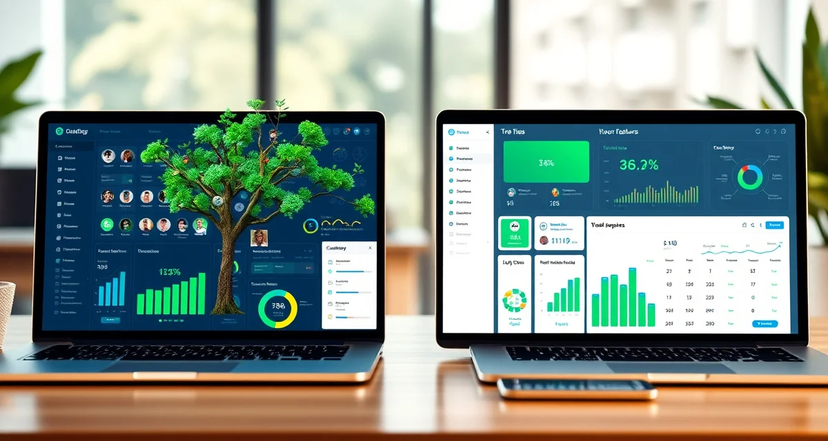 Tree service software comparison dashboard Comparison of SingleOps alternatives for tree service business management software solutions