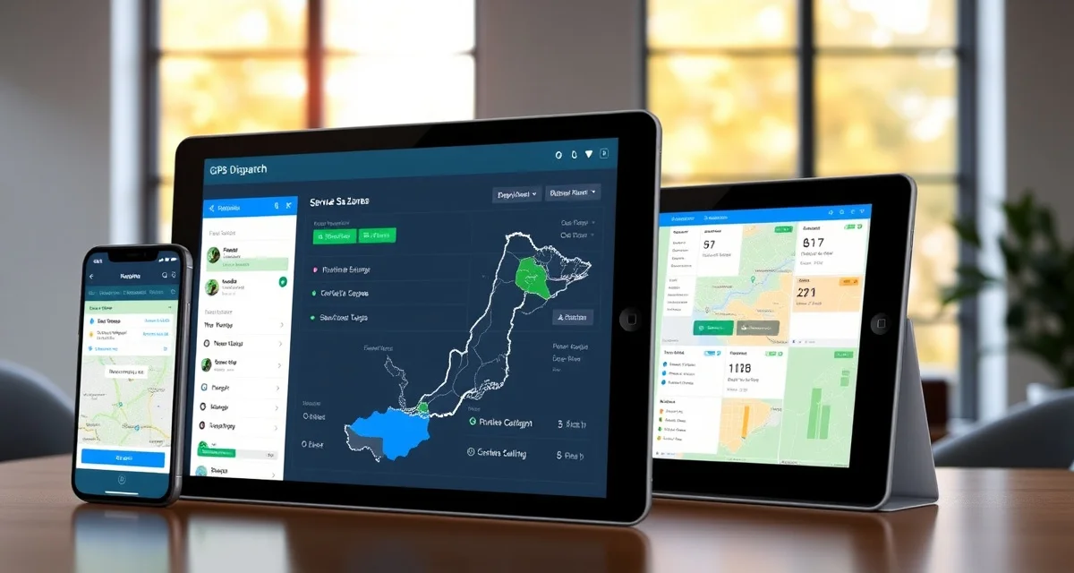Tree service dispatch software interface comparison GPS dispatch software comparison showing SingleOps vs StumpIQ routing and crew management features for tree service companies