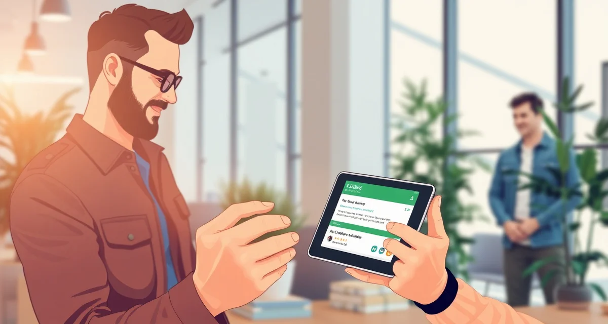 Automated communication system for tree service businesses Tree service owner using automated customer communication software to send follow-up reminders and maintain customer relationships