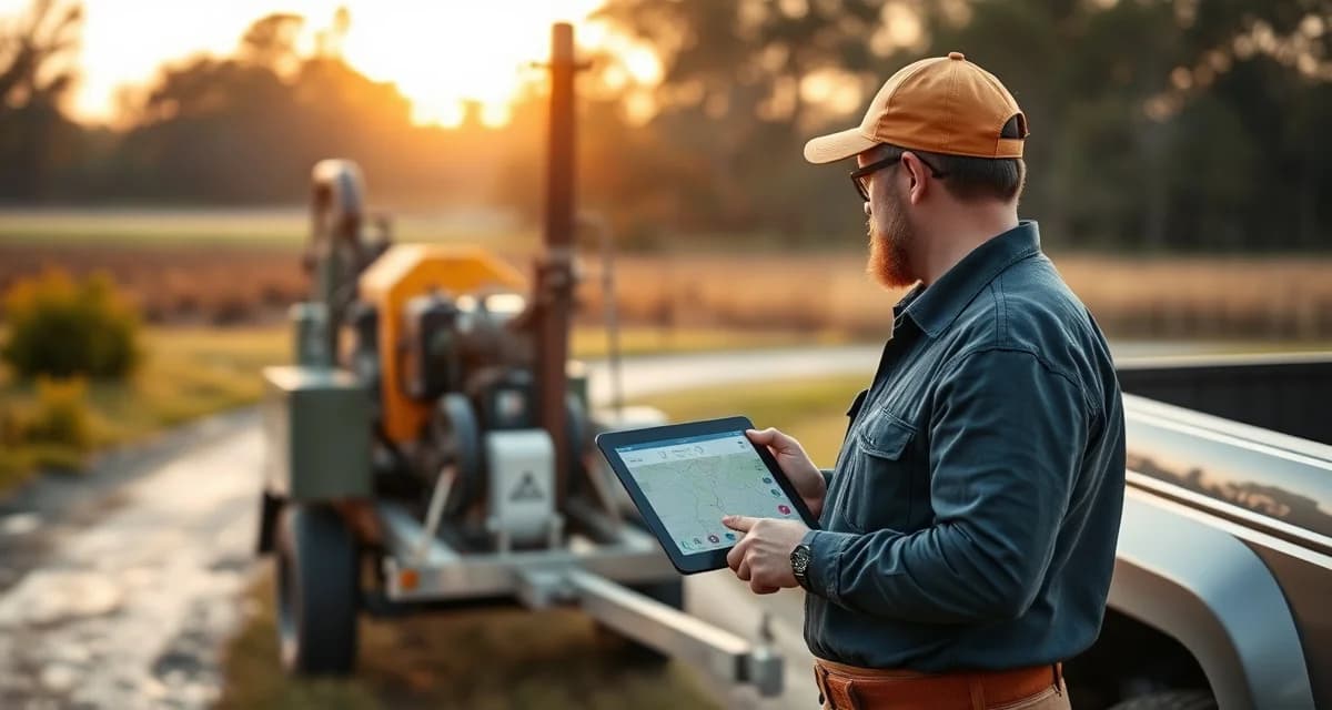 StumpIQ GPS dispatch system for tree service businesses Tree service software dashboard showing GPS dispatch and quoting features for Mississippi stump removal companies
