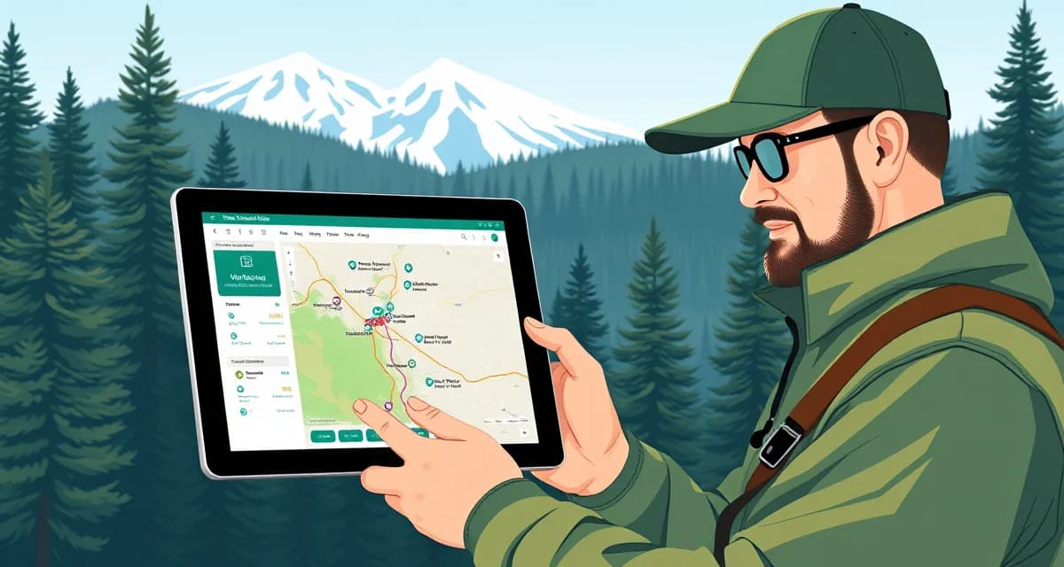 StumpIQ GPS dispatch for Wyoming tree services Tree service software dashboard with GPS dispatch map for Wyoming companies managing jobs across mountain terrain